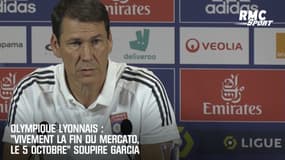OL : "Vivement la fin du mercato, le 5 octobre" soupire Garcia