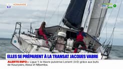 Cherbourg: deux skippeuses s'entraînent pour la Transat Jacques-Vabre