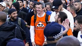 Joey Barton avec les supporters marseillais