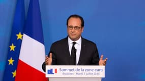 François Hollande lors du sommet européen qui s'est tenu à Bruxelles le 7 juillet dernier.