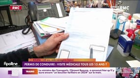 Visite médicale/Permis de conduire : "Ça ne me choque pas"