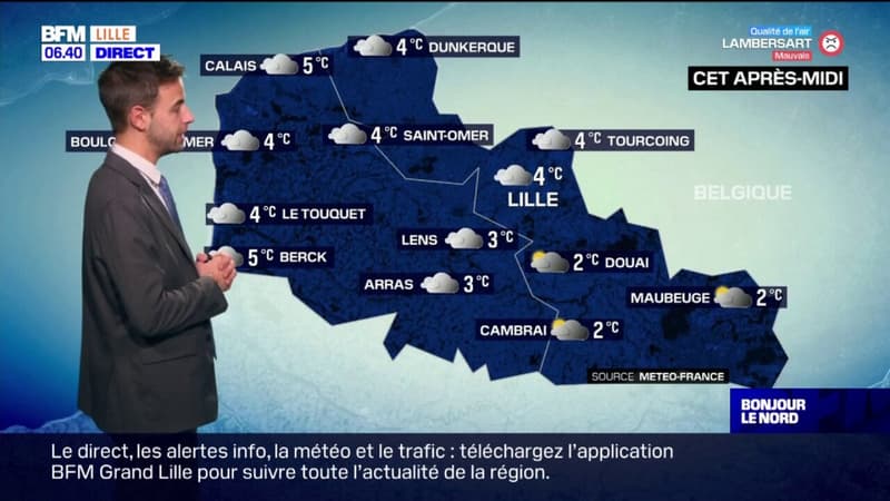 Météo Nord-Pas-de-Calais: de la grisaille et quelques flocons prévus localement ce lundi