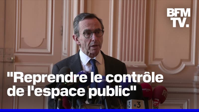 Narcotrafic, texte de loi...La prise de parole de Bruno Retailleau en intégralité à Grenoble