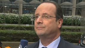 Le président François Hollande à Bruxelles, le 27 mai 2014.