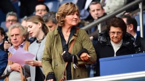 Véronique Rabiot, au Parc des Princes le 6 mai 2017