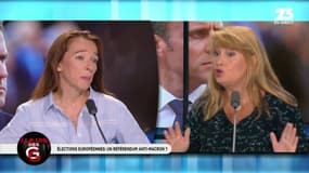 #Europeennes2019 - Vives tensions, ce matin. "@EmmanuelMacron ne fait que de la merde et j'en ai marre." affirme #GenevièveSchruff. "Laissons-lui cinq minutes" rétorque @marieannesoubre #GGRMC