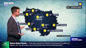 Météo Paris Ile-de-France: du soleil et encore de la chaleur, jusqu'à 31°C à Meaux