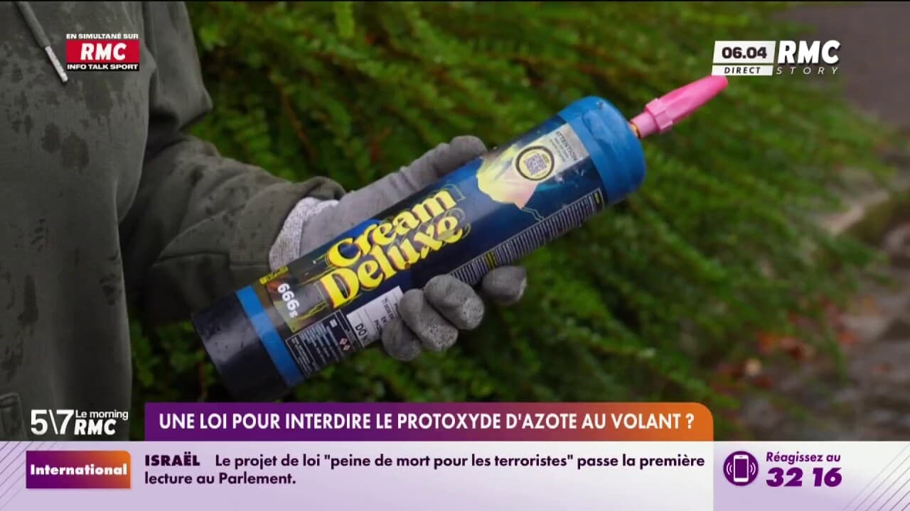 Une loi pour interdire le protoxyde d'azote au volant