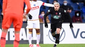 Mauro Icardi contre Nice, en huitièmes de finale de Coupe de France.