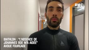 Biathlon : "J'ai senti moins de pression avec l'absence de Johannes Boe" avoue Fourcade