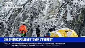 Au Népal, des drones sont déployés pour nettoyer l'Everest