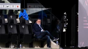 Laurent Nicollin lors de Angers-Montpellier en Ligue 1, le 13 avril 2025.