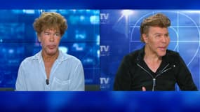 Igor et Grichka Bogdanoff sur le plateau de BFMTV, le 23 juin 2018