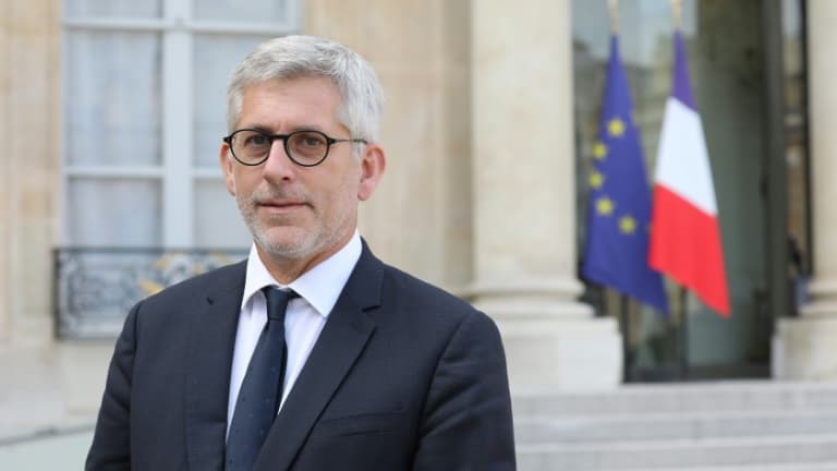 Le président de la Fédération hospitalière de France (FHF), Frédéric Valletoux, dans la cour du palais de l'Elysée, le 18 septembre 2018