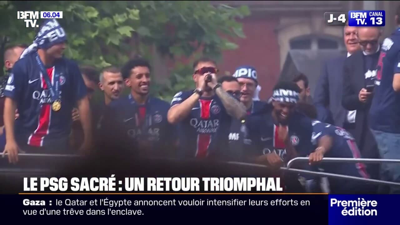 Psg champion: le retour triomphal des joueurs à paris