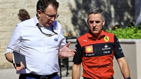 L'ingénieur espagnol Iñaki Rueda (à droite) avec Nicholas Tombazis, à Austin le 21 octobre 2022