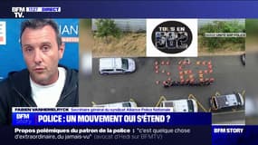 Protestation des policiers: "Ce n'est pas un mouvement de colère mais plutôt un mouvement d'écœurement", pour Fabien Vanhemelryck (Alliance Police Nationale)