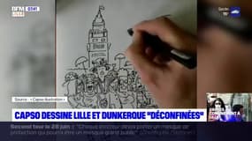 Capso dessine Lille et Dunkerque "déconfinées"