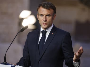 Le président français Emmanuel Macron, lors d'un sommet à Malte, le 29 septembre 2023.