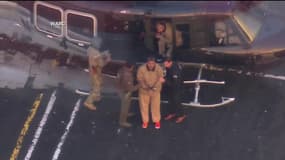 Le président du Venezuela, Nicolas Maduro, lors de son transfert au tribunal le 5 janvier 2025