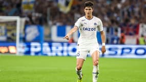 Leonardo Balerdi avec l'OM, le 31 août 2022