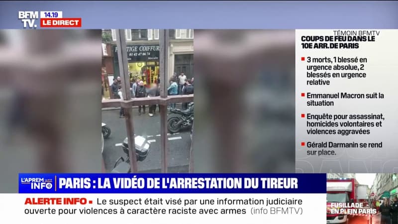 Fusillade à Paris: l'arrestation du tireur présumé en vidéo