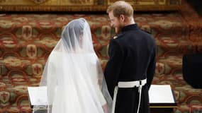 Meghan Markle et le prince Harry le 19 mai lors de leur cérémonie de mariage.