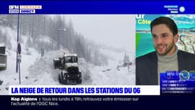 Alpes-Maritimes: la neige de retour dans les stations de ski