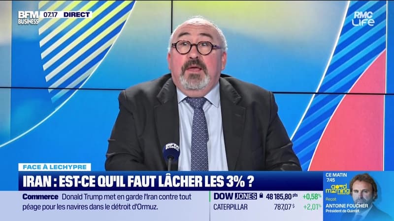 Emmanuel Lechypre face à Raphaël Legendre : Iran, est-ce qu'il faut lâcher les 3% ? - 10/04