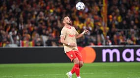 Jonathan Gradit lors de Lens-PSV, à Bollaert le 24 octobre 2023
