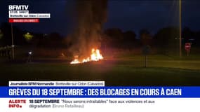 Grève du 18 septembre : blocage en cours dans la périphérie de Caen