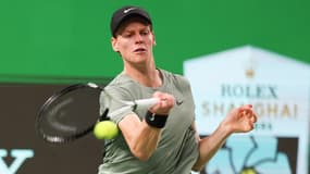 Jannik Sinner au Masters 1000 de Shanghai, le 13 octobre 2024