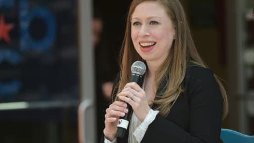 Chelsea Clinton, la fille d'Hillary et Bill Clinton, à Silver Spring le 21 avril 2016