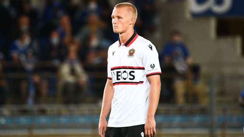 Le footballeur danois Kasper Dolberg, à Strasbourg le 29 août 2020