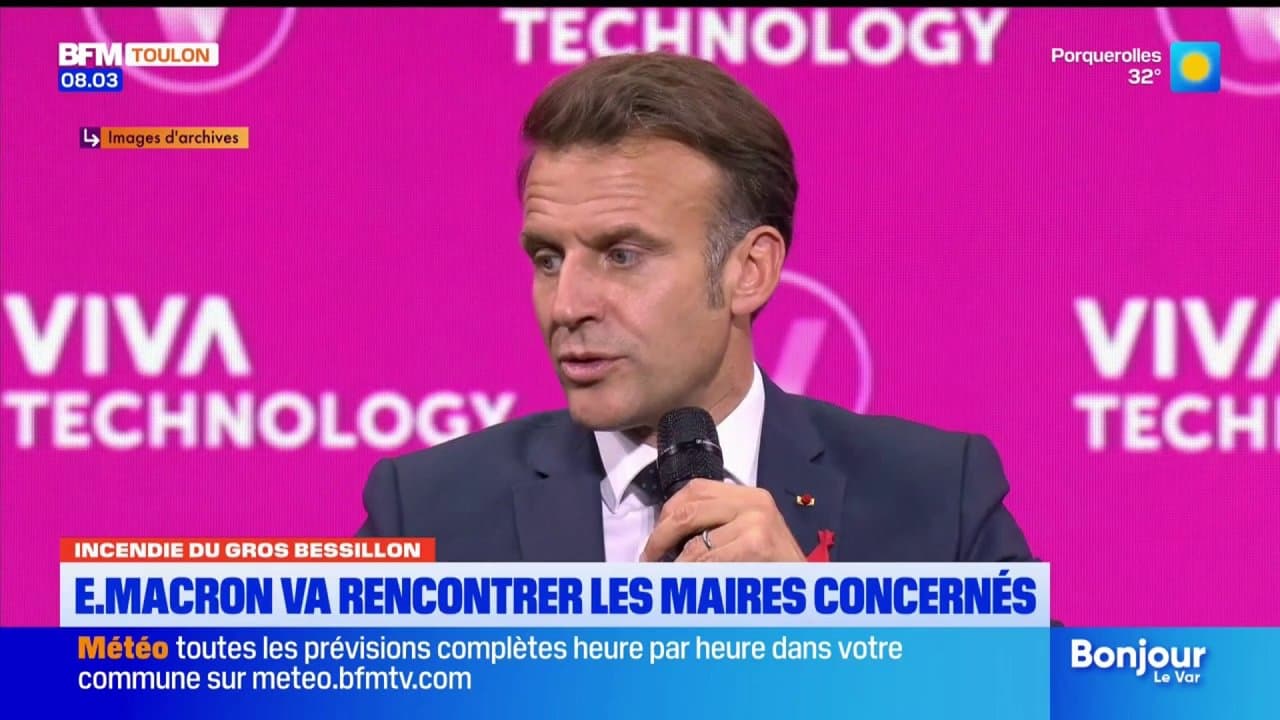 Incendie du Gros Bessillon : Emmanuel Macron va rencontrer les maires des communes varoises touchées