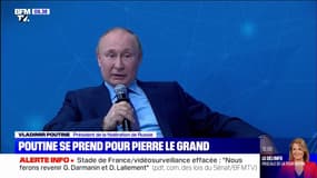 Vladimir Poutine compare sa politique à celle du tsar Pierre le Grand