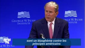 La longue charge de Bush contre la politique de Trump