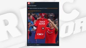 Ante Budimir lors du match Osasuna-Valladolid, à Pamepelune le 2 novembre 2024