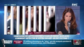 Florent, auditeur RMC témoigne: "J'étais en internat, j'étais harcelé tous les jours. On m'a rasé le crâne. J'ai failli me jeter par la fenêtre."
