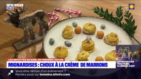 Recette de Noël de Frédéric Payan: choux à la crème de marrons