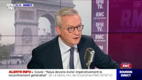 Couvre-feu: "je préfère cela à un reconfinement dans deux mois" selon Bruno Le Maire sur RMC