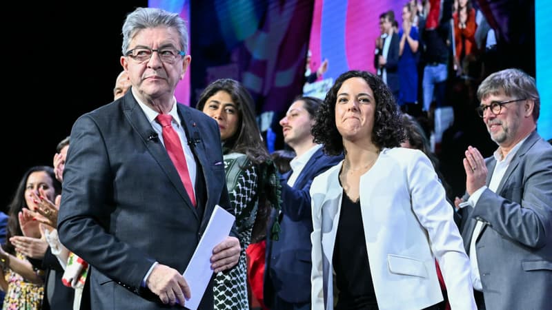 Jean-Luc Mélenchon et Manon Aubry