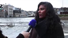 Marie, une habitante de Quimperlé, en Bretagne, dimanche 25 janvier. 