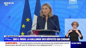 Yaël Braun-Pivet s'explique sur la hausse de 300 euros du plafond des frais de mandat des députés