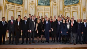 Jean-Marc Ayrault, accompagné de plusieurs de ses ministres, a reçu des chefs d'entreprises internationales dimanche à Matignon.