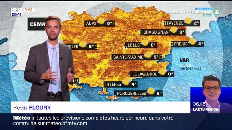 Météo Var: un ciel voilé attendu ce mardi malgré quelques éclaircies, jusqu'à 15°C à Fréjus