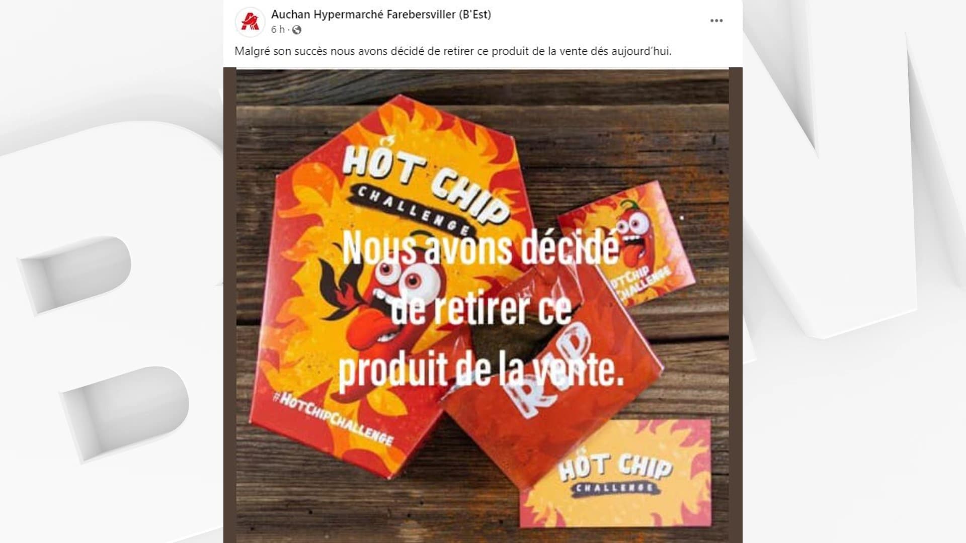 La Chips La Plus Piquante Du Monde "Ça incitait à des choses stupides": un supermarché de Moselle renonce