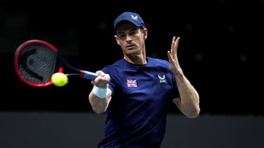 Andy Murray lors de la Coupe Davis, le 15 septembre 2023.