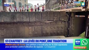 Hautes-Alpes: le succès de la traditionnelle levée du pont de Saint-Chaffrey