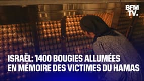 Jérusalem: 1400 bougies allumées devant le mur des Lamentations en mémoire des victimes du Hamas